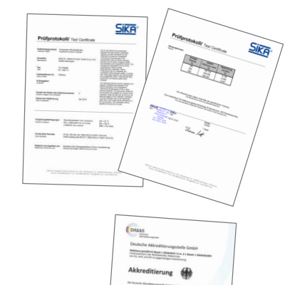 Klinger Sika Certifikater 2