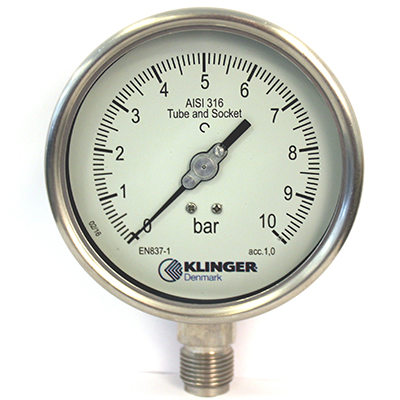 KLINGERTrykmåling Manometer 200 for tubes & sockets 4