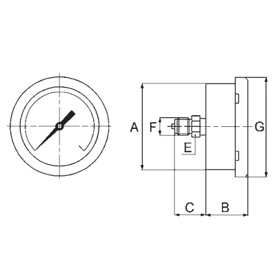 KLINGER Trykmåling Fantinelli Manometer 200  billede 5